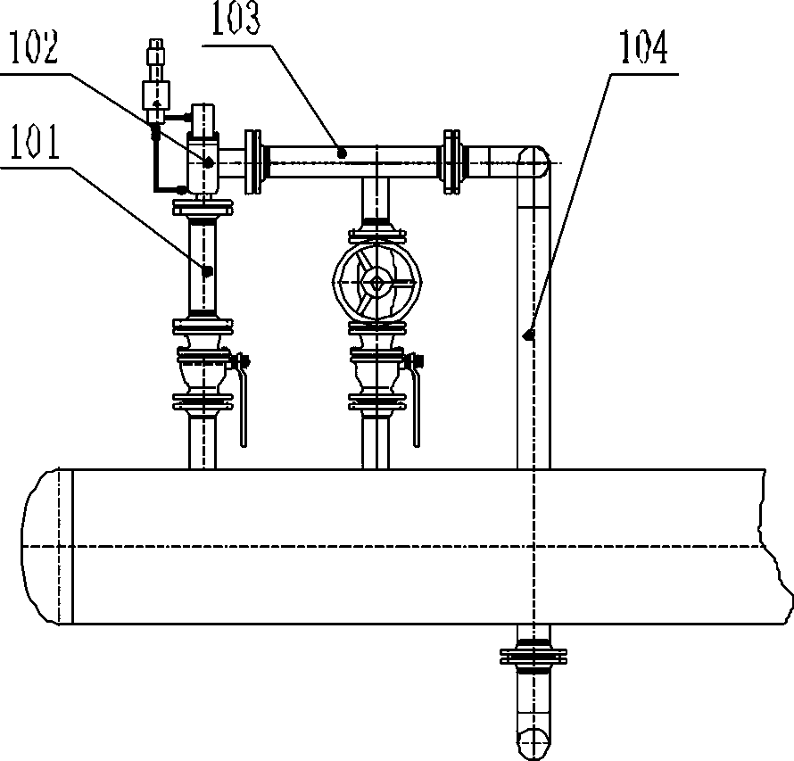 City gate station gas pressure regulating device