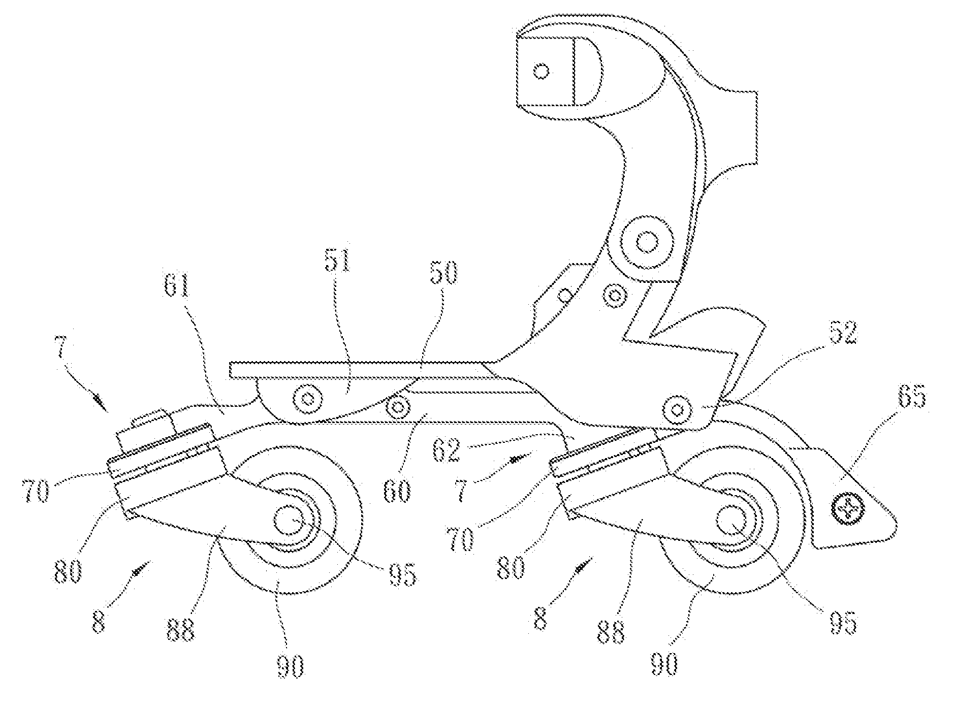 Inline roller skate