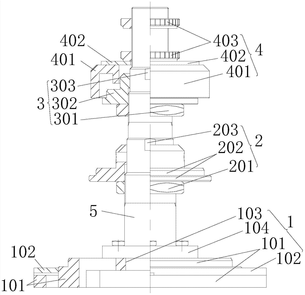 Wax mold assembling fixture and assembling method for welding and assembling rotary wax mold parts