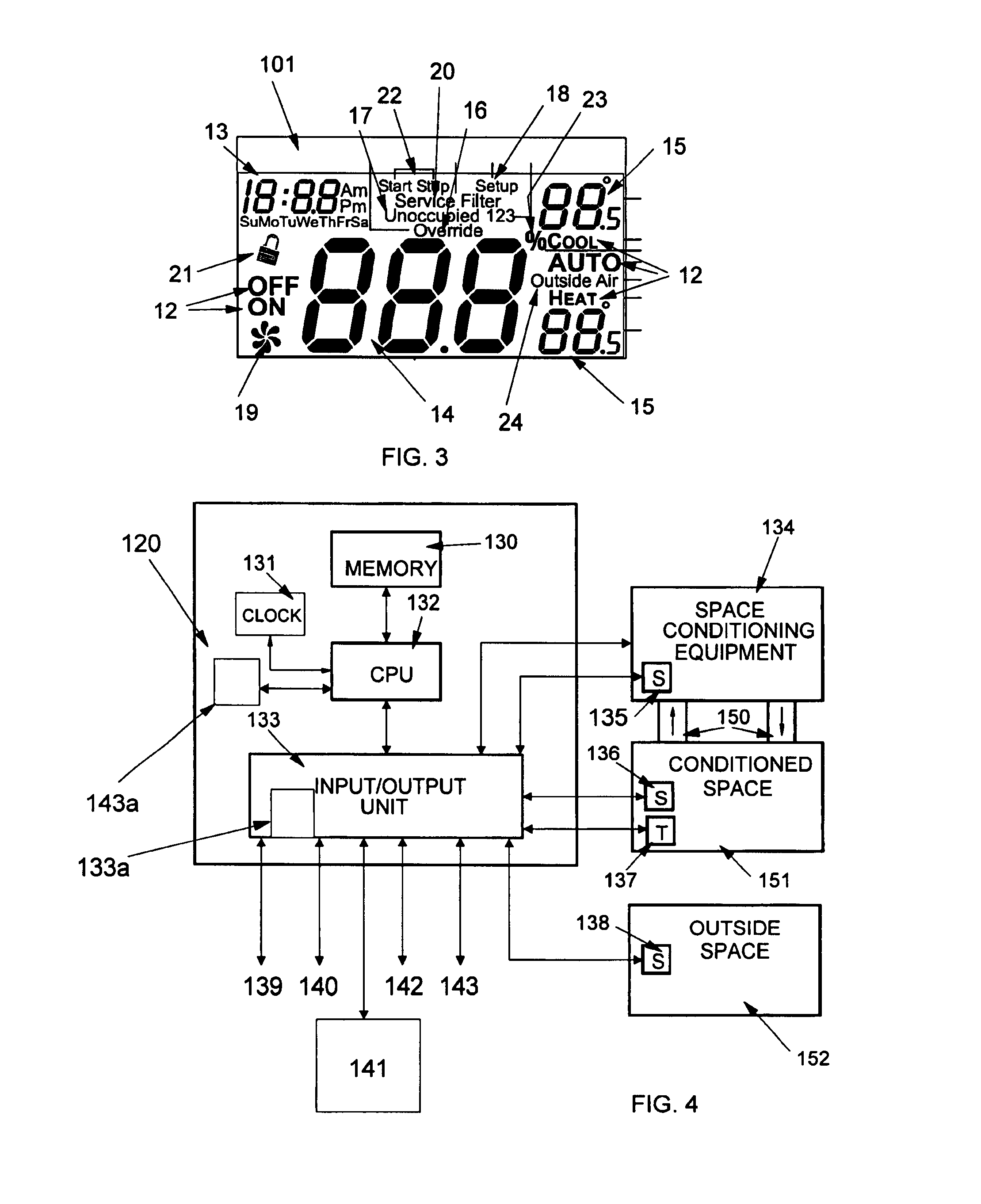 Programmable thermostat with wireless programming module lacking visible indicators