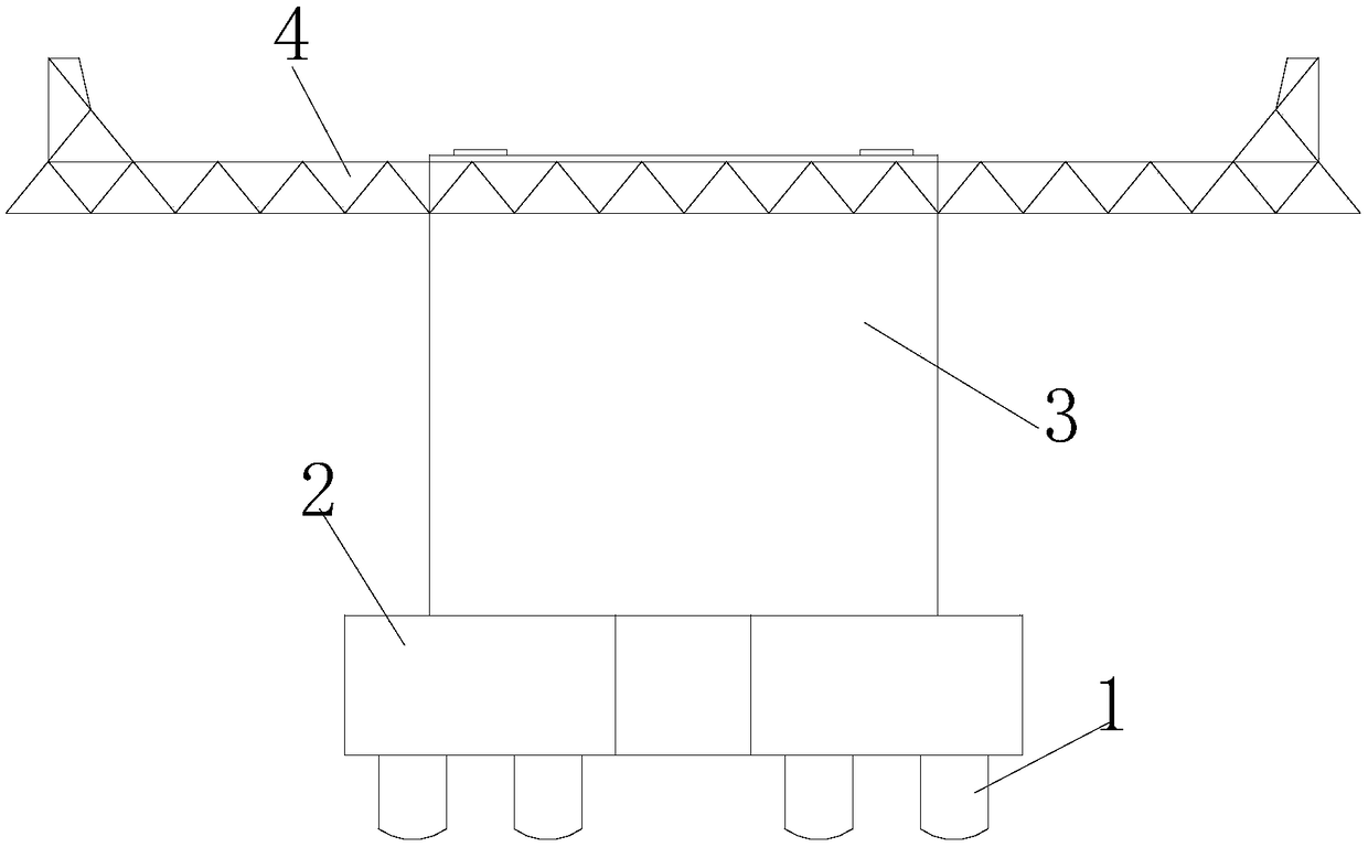 Prefabricated concrete large box girder structure connected in transverse bridge direction through dry connecting method