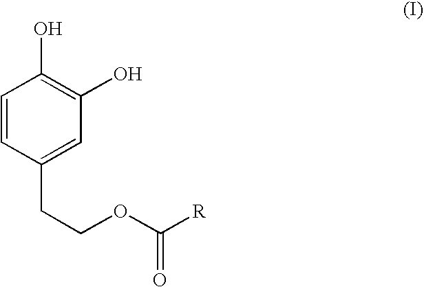 Method of preparing hydroxytyrosol esters, esters thus obtained and use of same