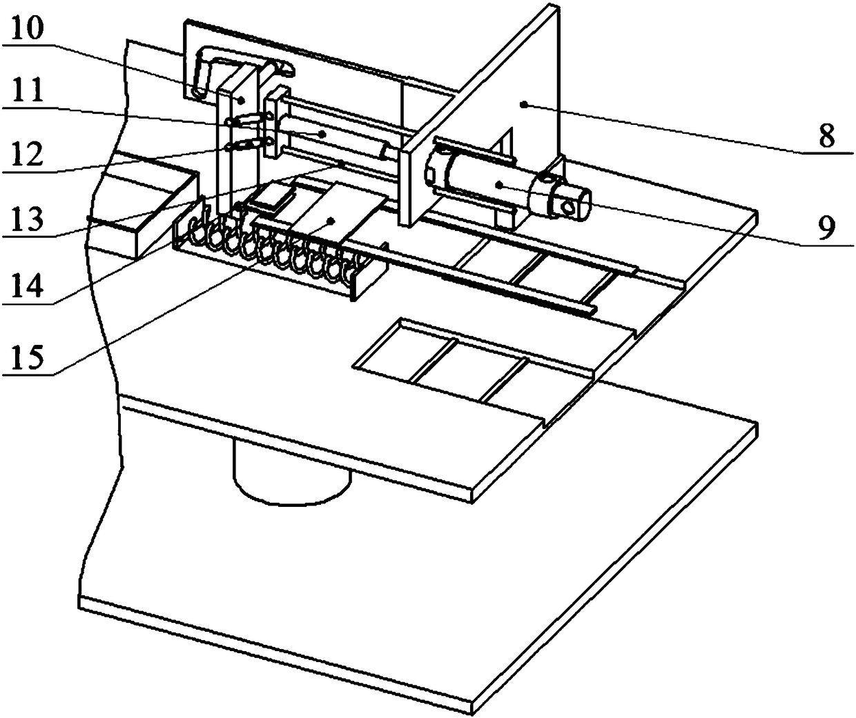 Medical glass slide assembling device