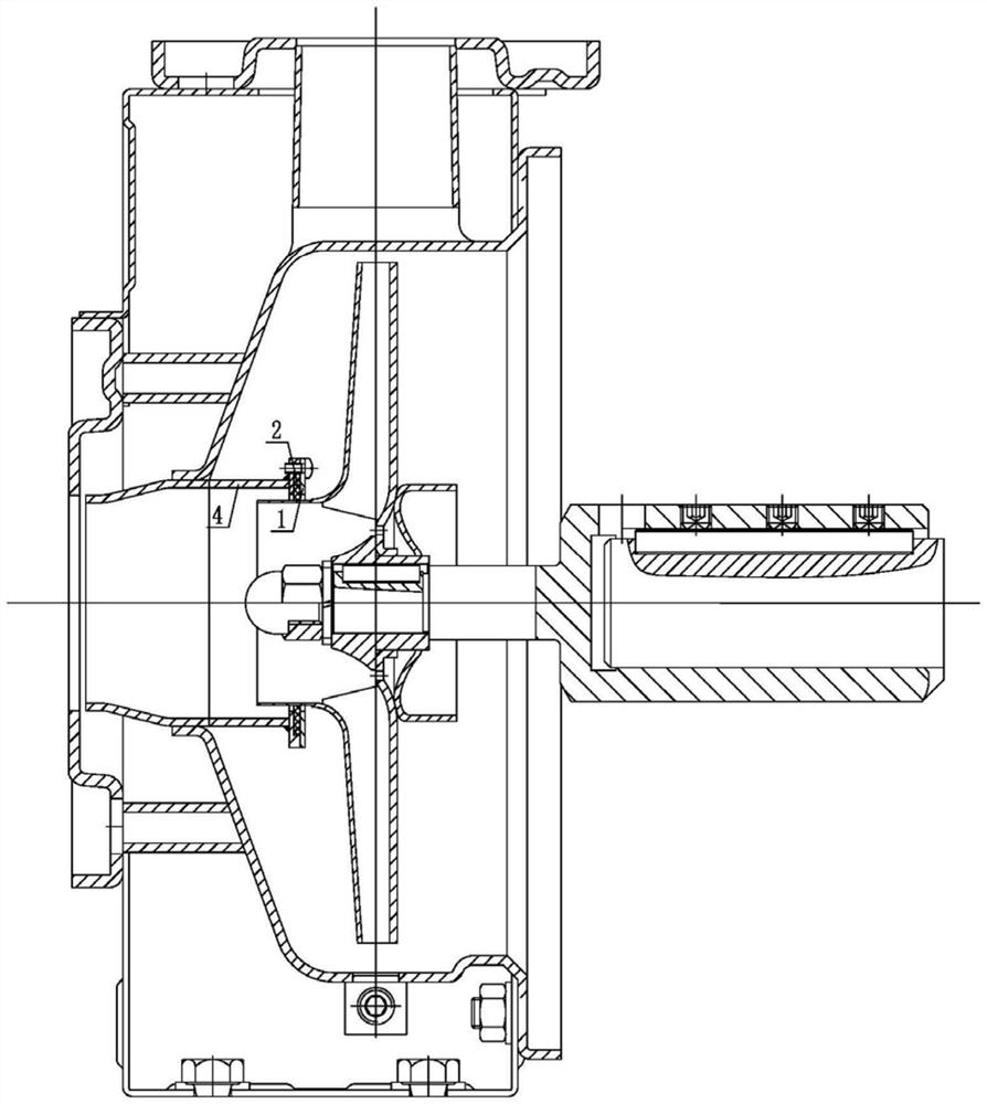 Stamping centrifugal pump sealing structure