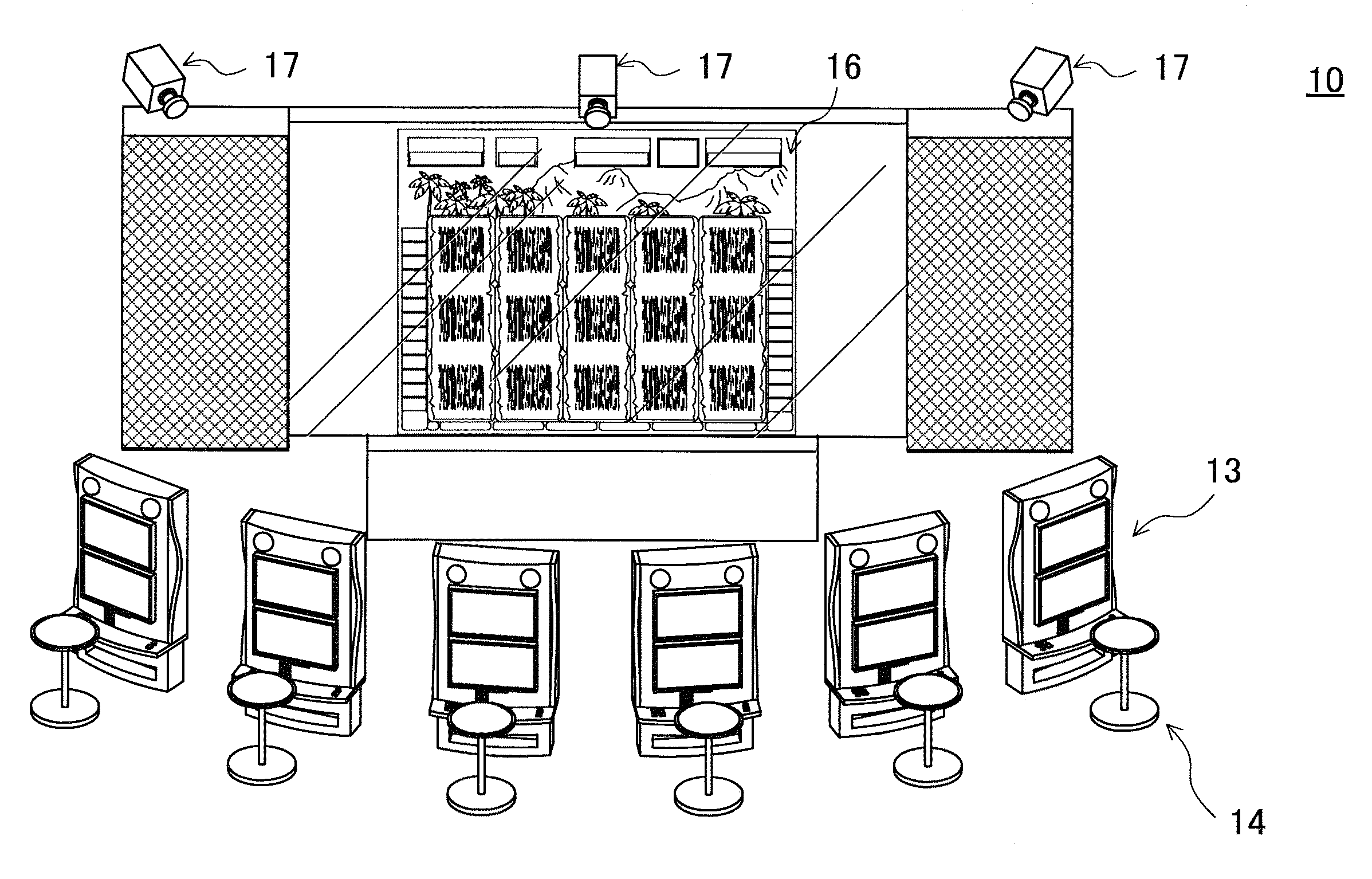 Gaming machine apparatus performing a multi-player-type playing game and game rules