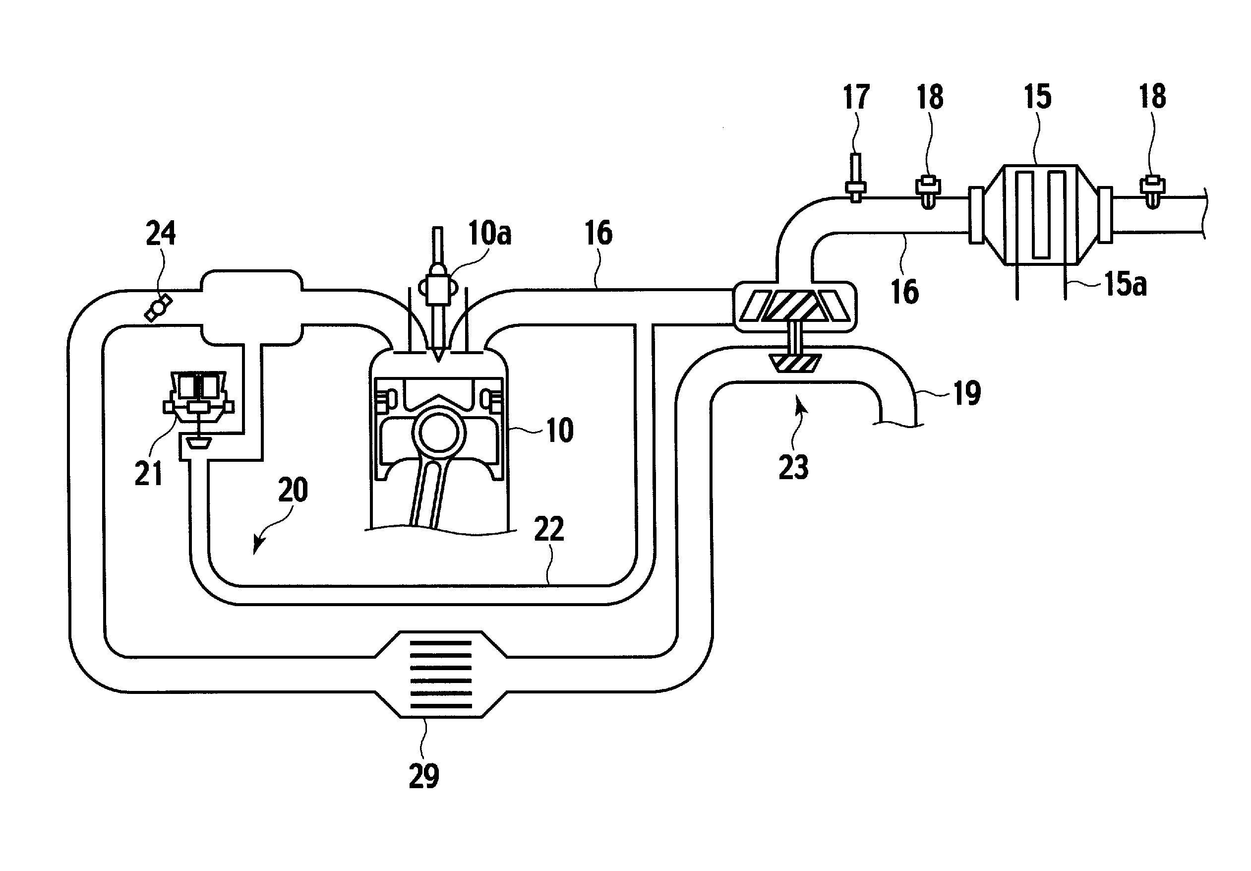 Exhaust gas purifying system