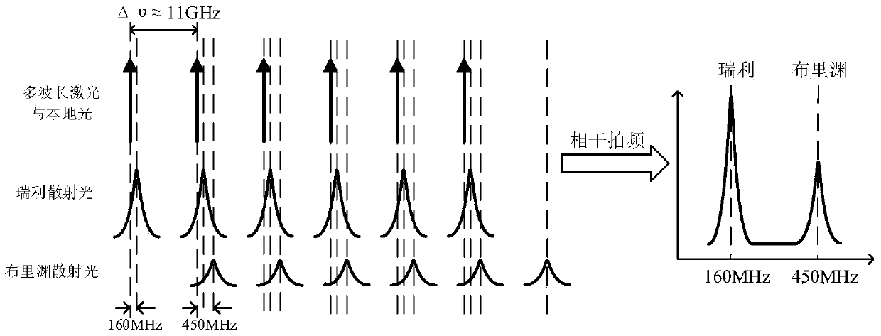 Optical time domain reflectometer simultaneously sensing temperature and stress