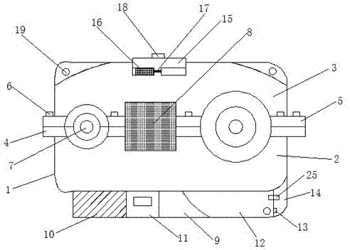 Industrial robot reducer facilitating radiating