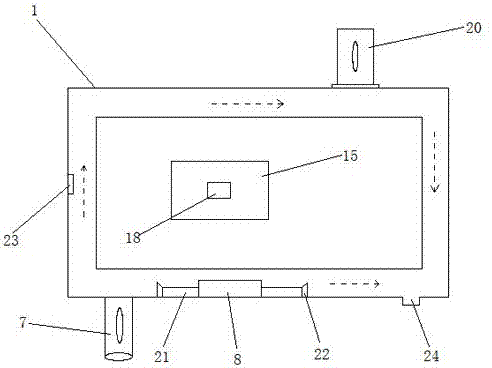 Industrial robot reducer facilitating radiating