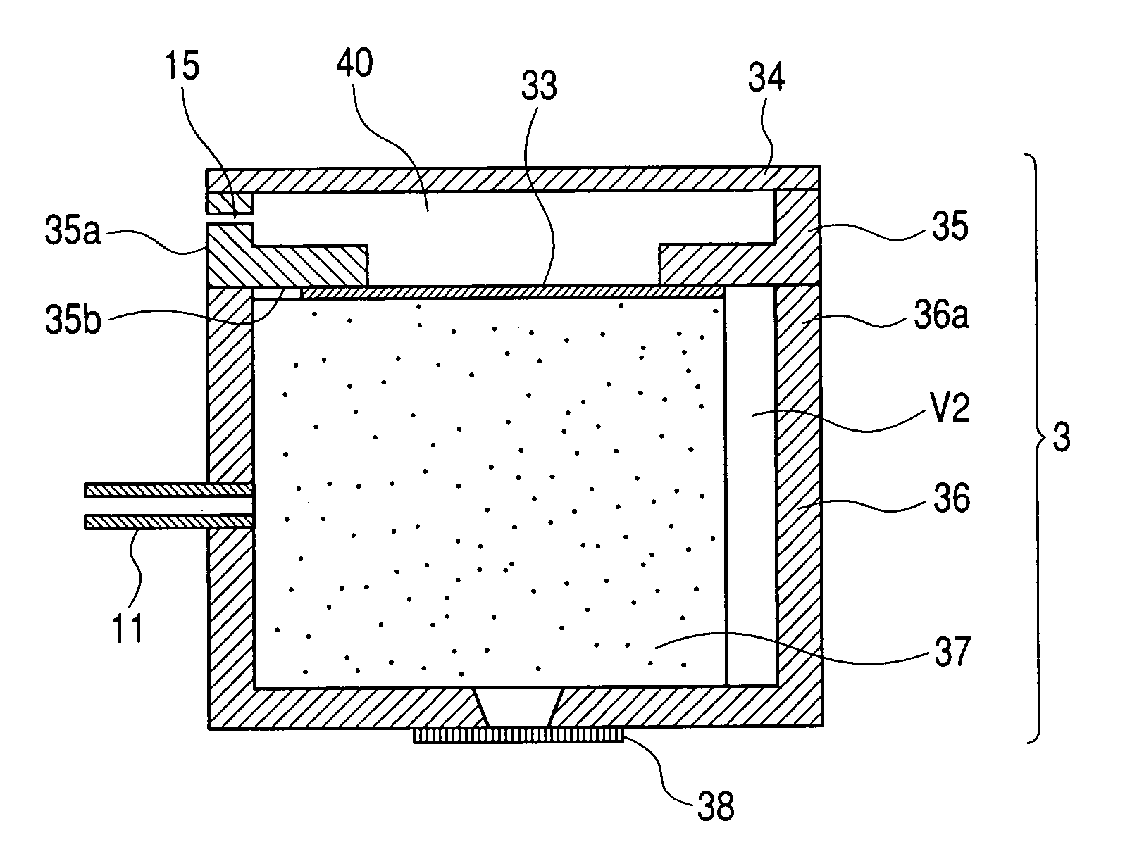 Ink reservoir, ink jet head structure including ink reservoir, and ink jet recording apparatus including ink reservoir