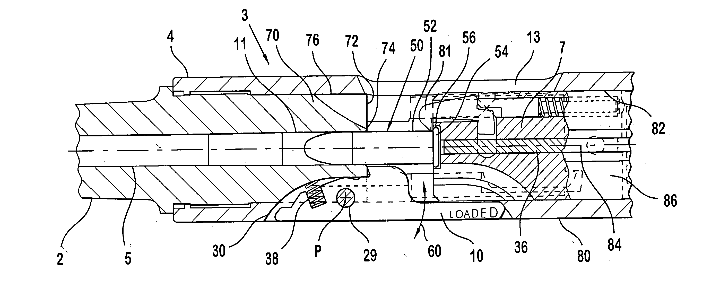 Pistol with loaded chamber indicator