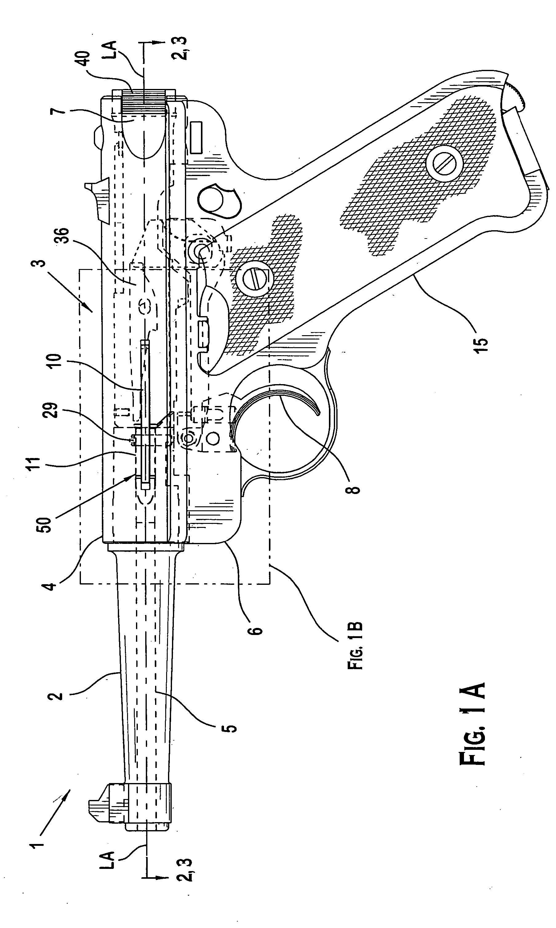 Pistol with loaded chamber indicator