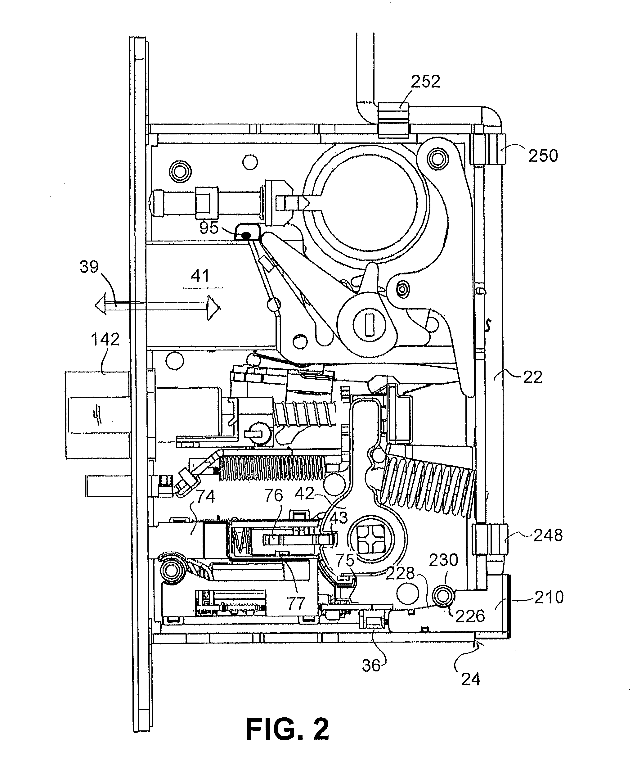 Locking device with configurable electrical connector key and internal circuit board for electronic door locks