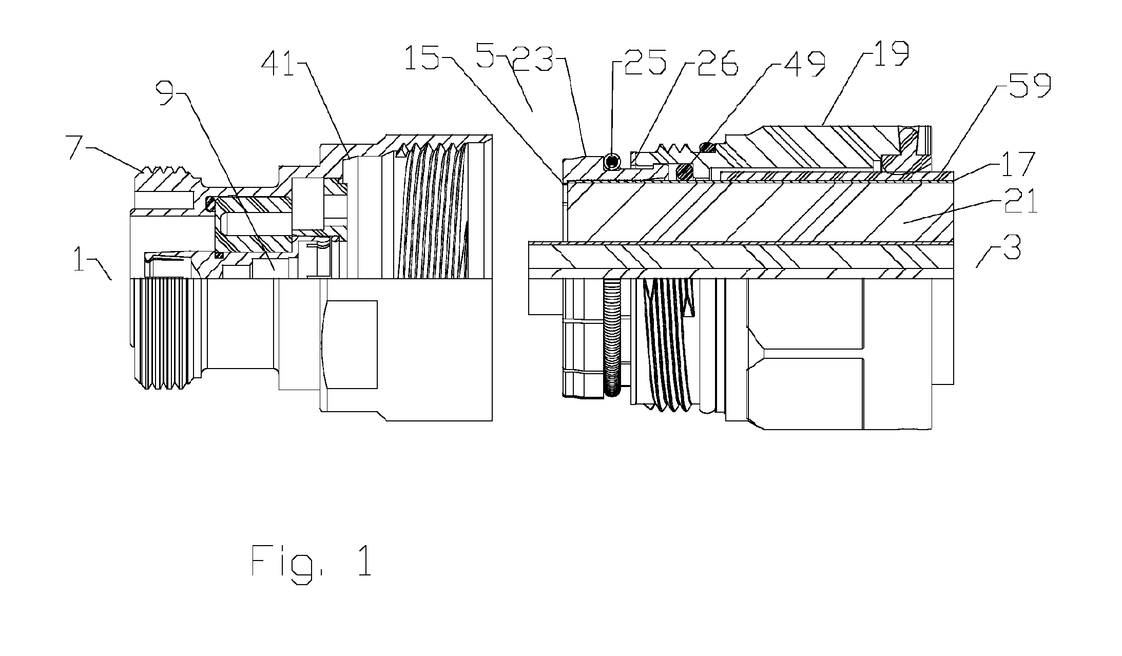 Unprepared Cable End Coaxial Connector