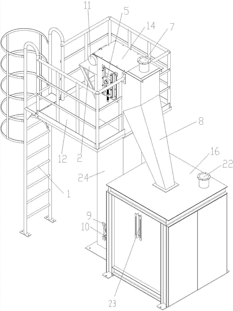 Automatic transferring and bagging system for metal slag