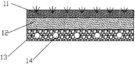 Sponge city rainwater collecting and treating system and rainwater collecting and treating method thereof