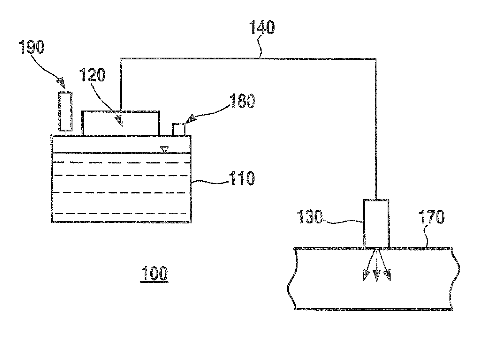 Metering device for liquid reducing agent