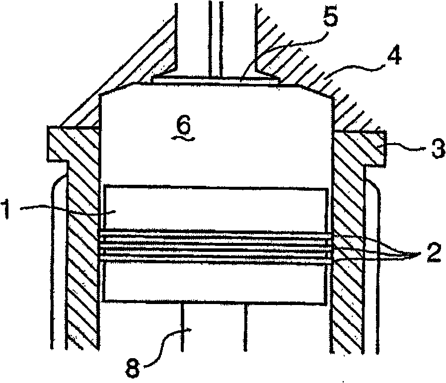 Piston ring of reciprocating engine