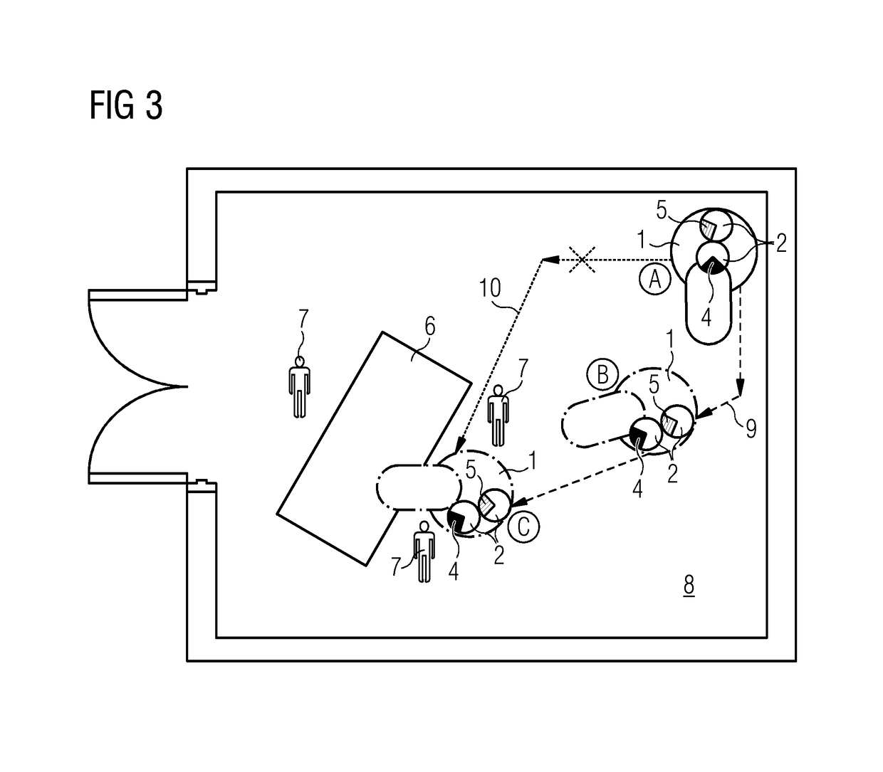 Motorized medical device and method for operating such a device