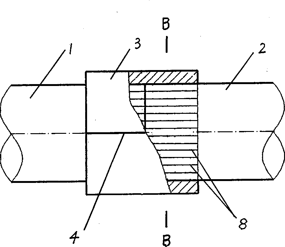 Method for connecting large-diameter composite metal-plastic pipes