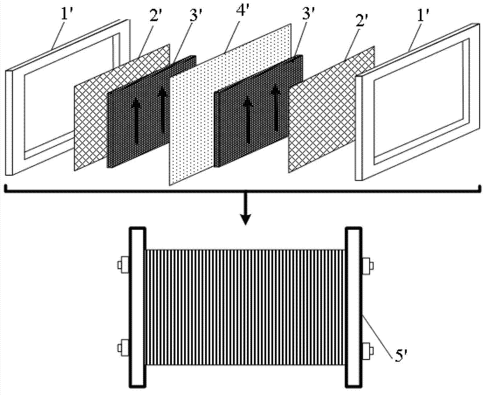 Composite porous electrode, single cell and cell stack containing same and preparation method thereof