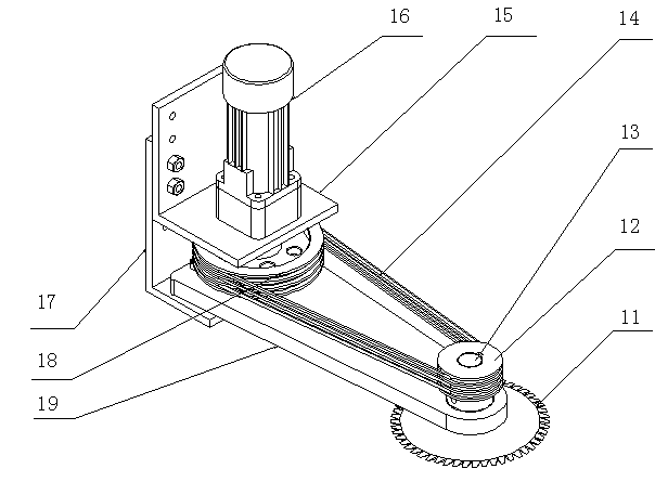 Guide rail movable type banana picking machine