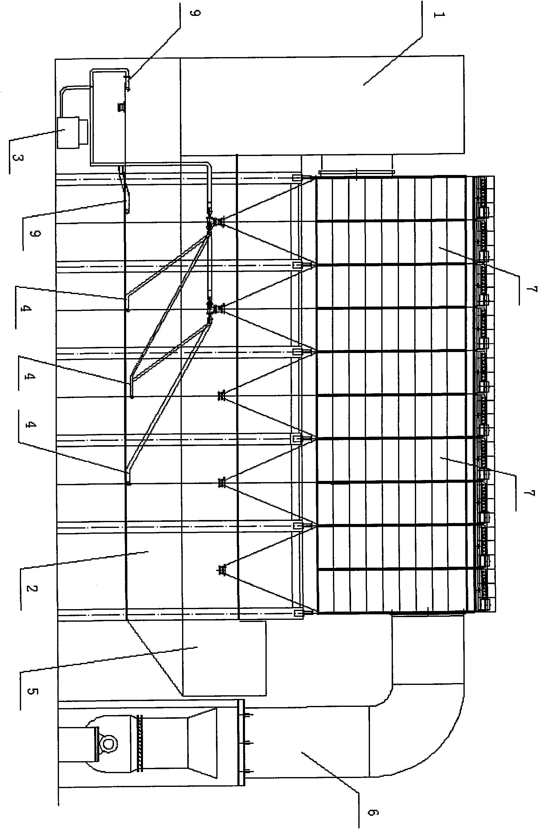 Horizontal dense-phase circulating fluidizing dry-tower desulfurization device