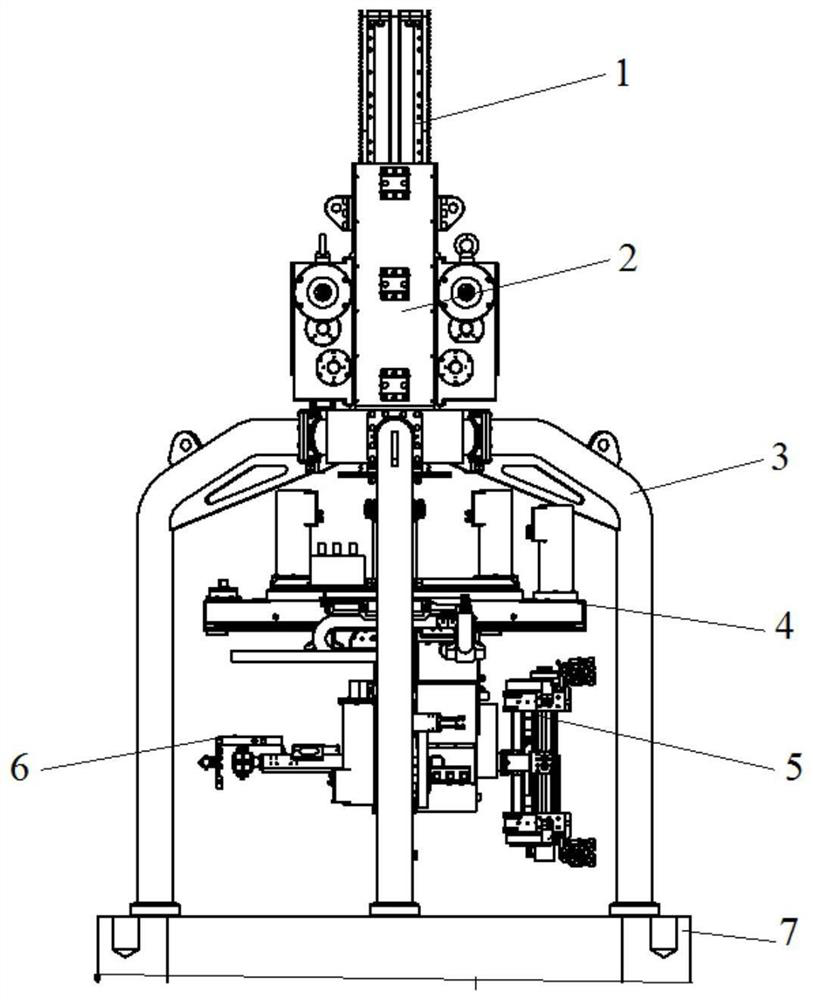 Nondestructive testing device for pressure vessel of nuclear power unit