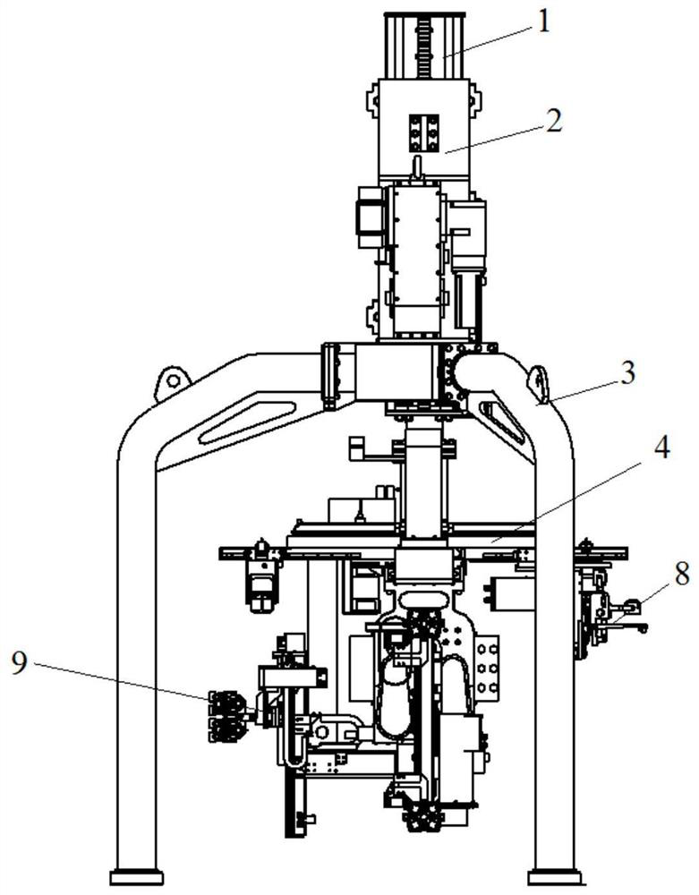 Nondestructive testing device for pressure vessel of nuclear power unit