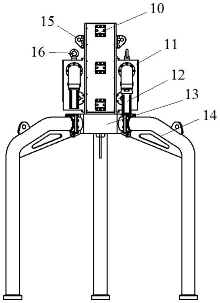 Nondestructive testing device for pressure vessel of nuclear power unit