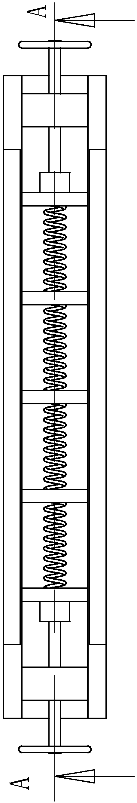 A toothed carding rack for paper strips