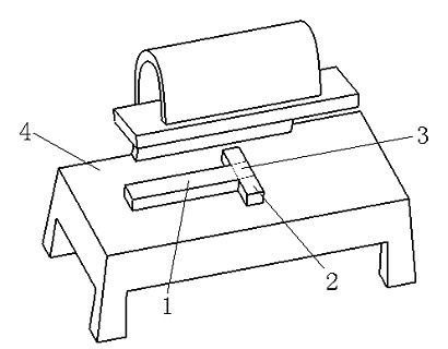 Ultrasonic bonding method for J-shaped ruler