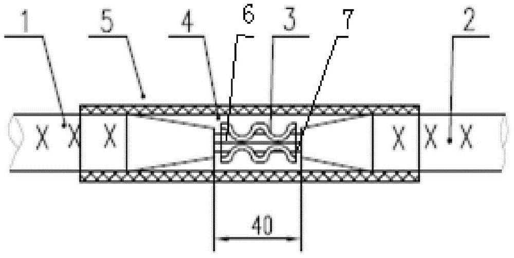 Submersible motor winding and power supply connecting structure