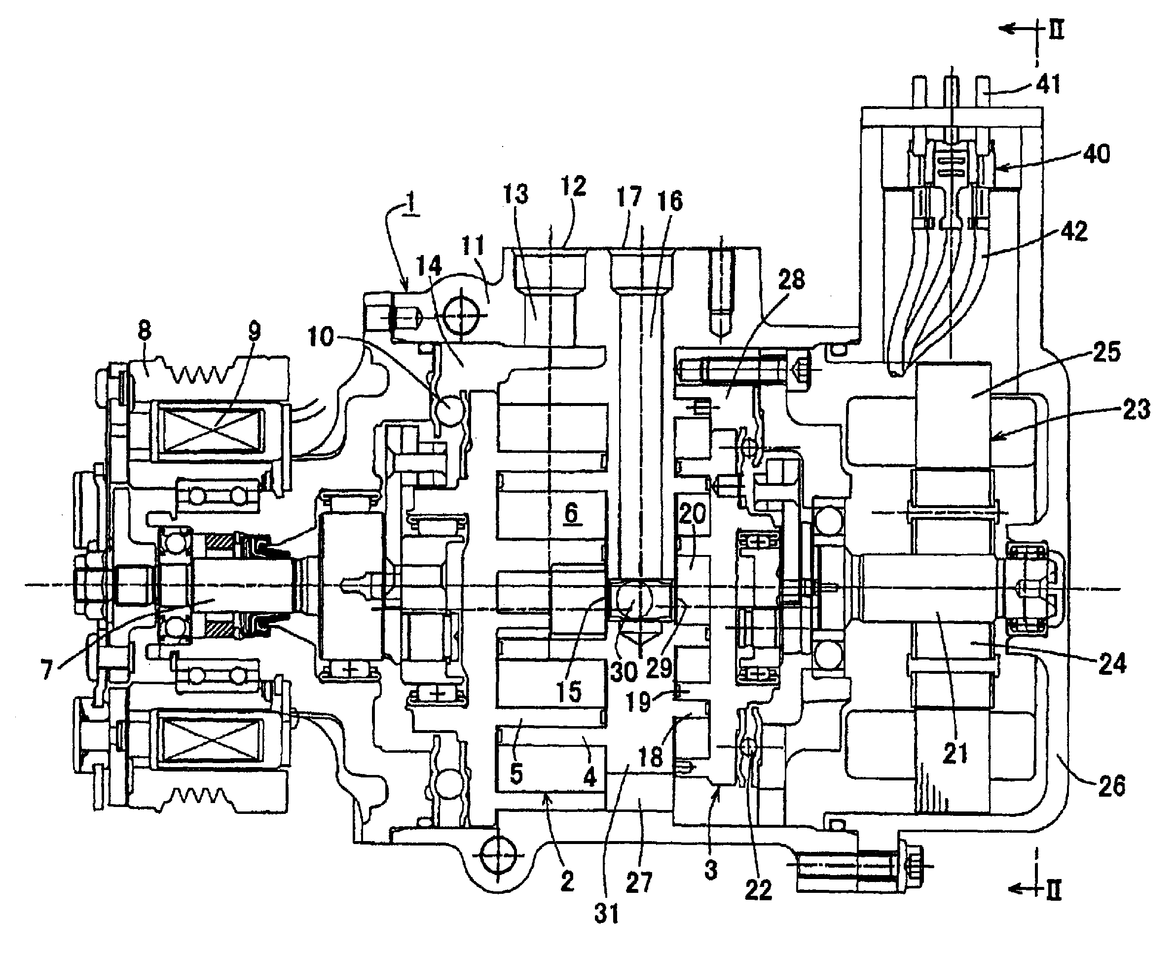 Electric wire holding structure for electric compressor and electric wire holding method for electric compressor