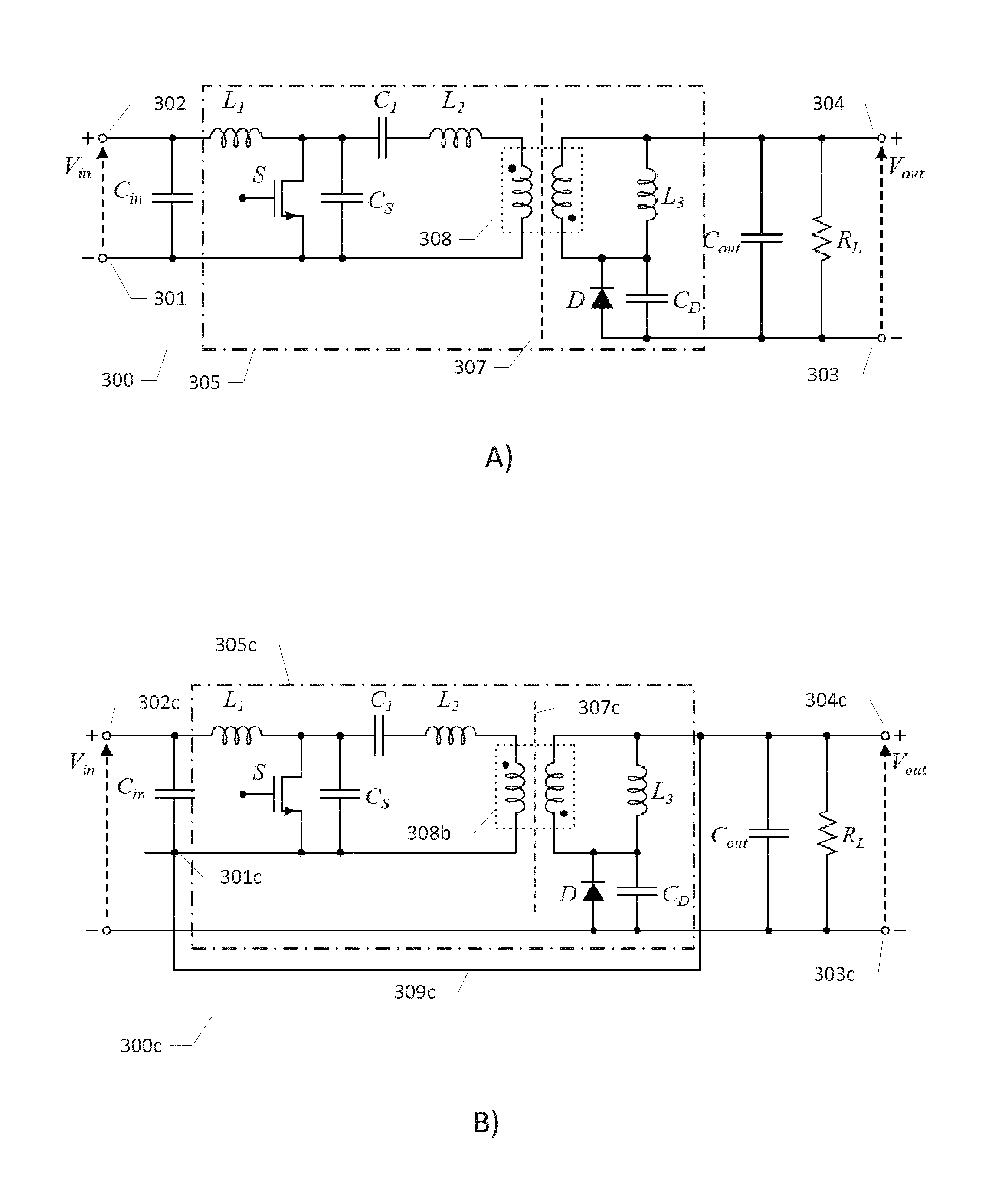 Resonant step-down dc-dc power converters