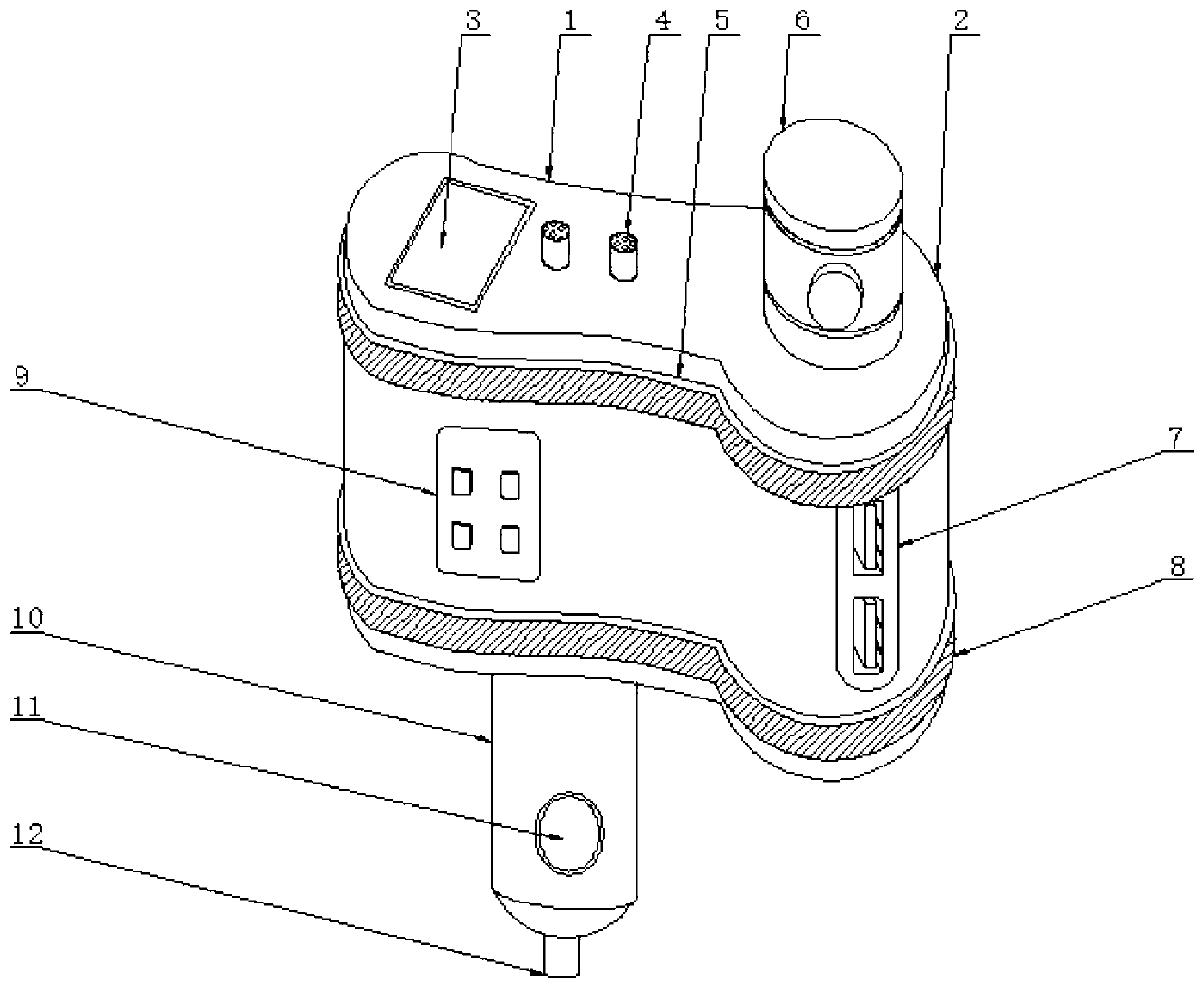 An emergency alarm device for intelligent traffic vehicles