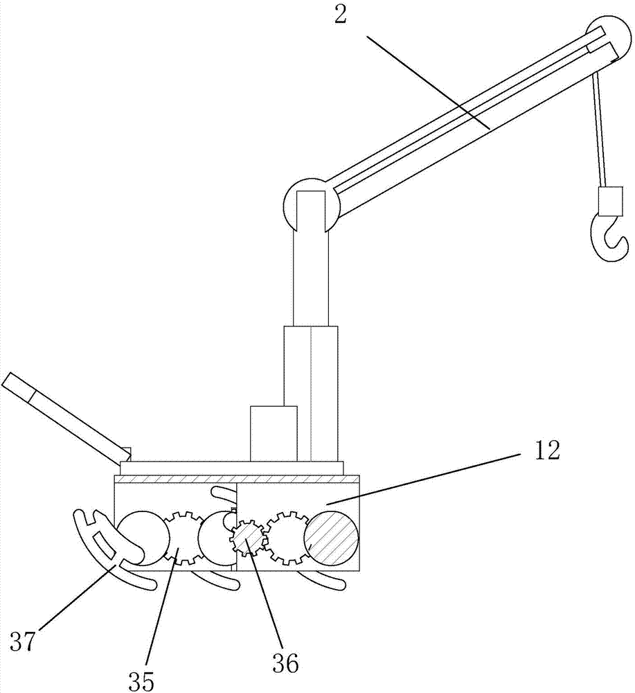 Crane convenient to move