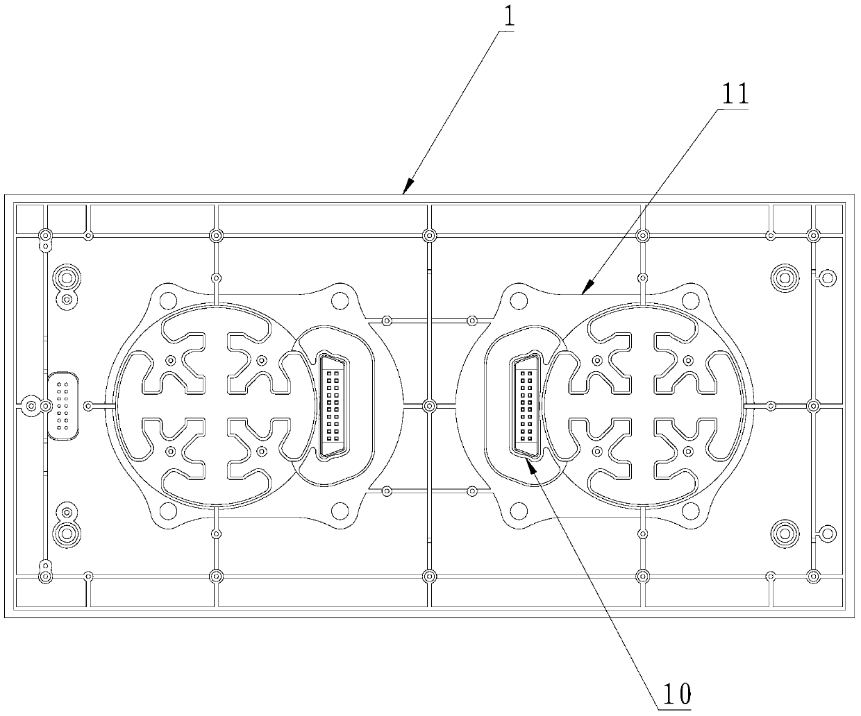 A built-in high-power lamp led display