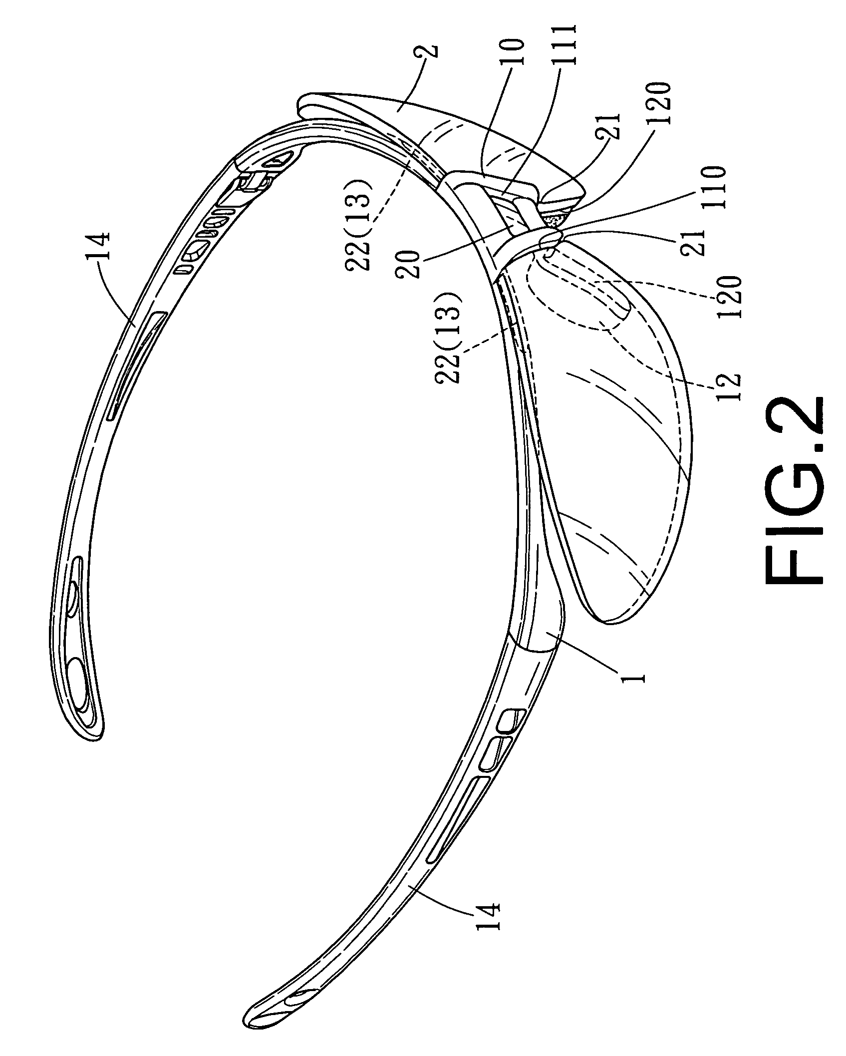 Easily assembled and detached eyeglass