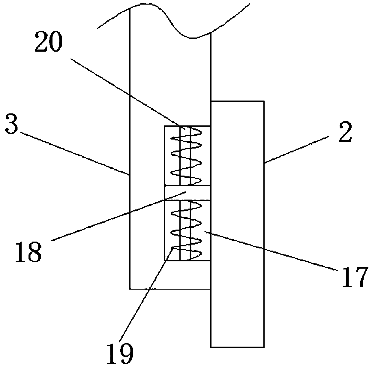 Right front wheel brow station circulating device