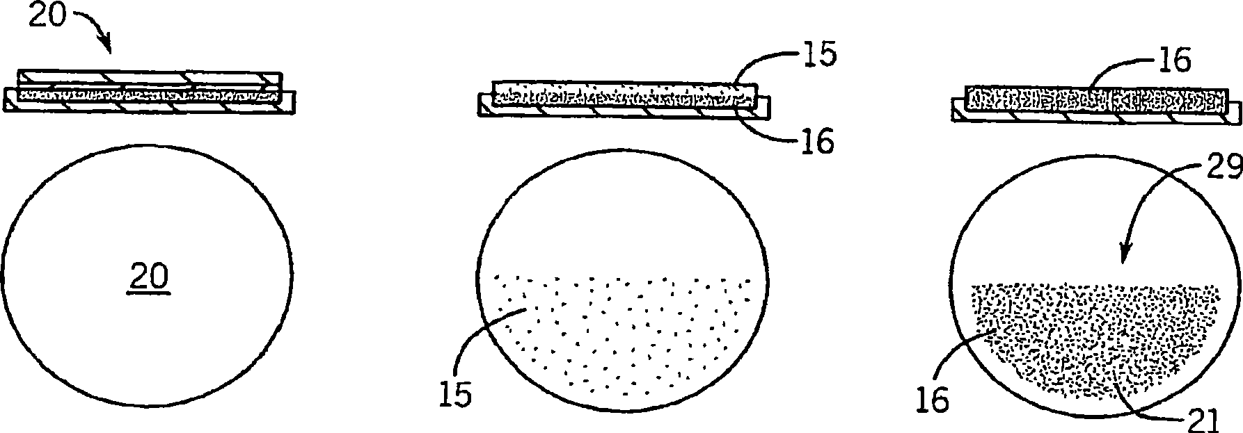 Heated volatile dispensing device with dye-based use-up indicator