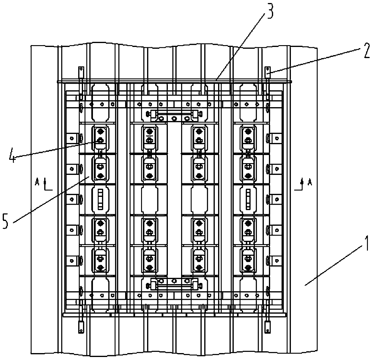 Stator section machining clamping device and clamping method