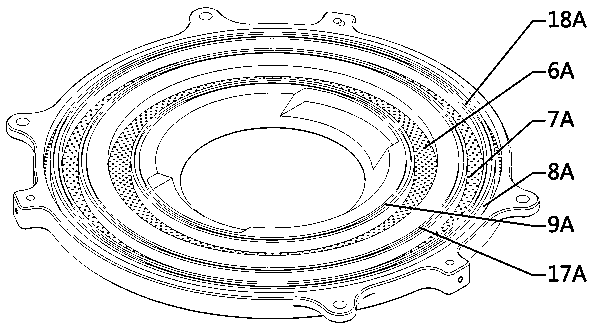 Airtight and two-level porous gas-liquid recycling device for immersion-type photoetching machine