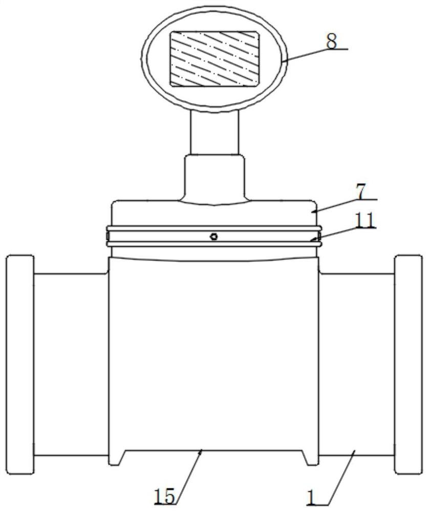 A shock-resistant flow meter