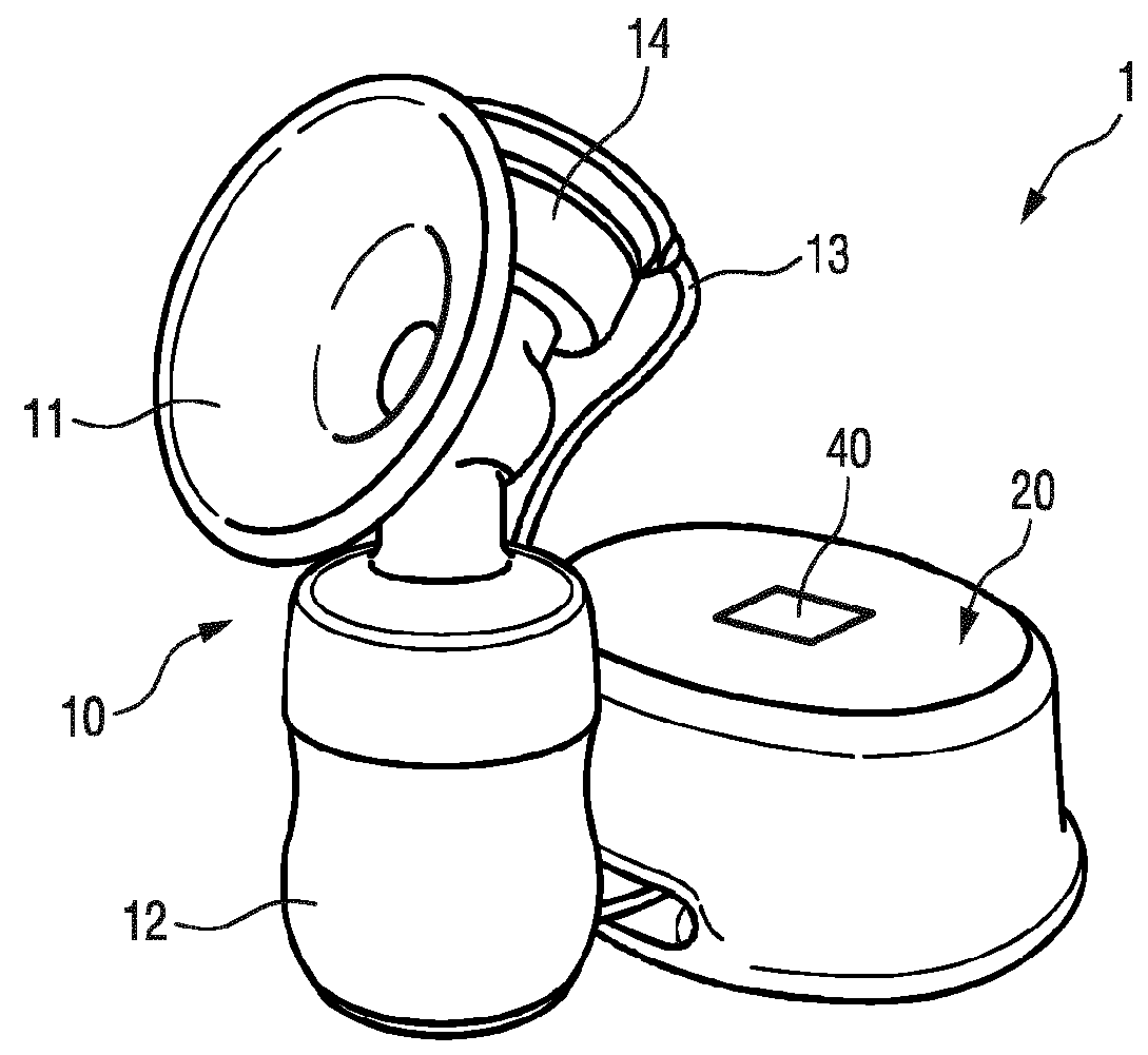 Pump unit for a breast pump