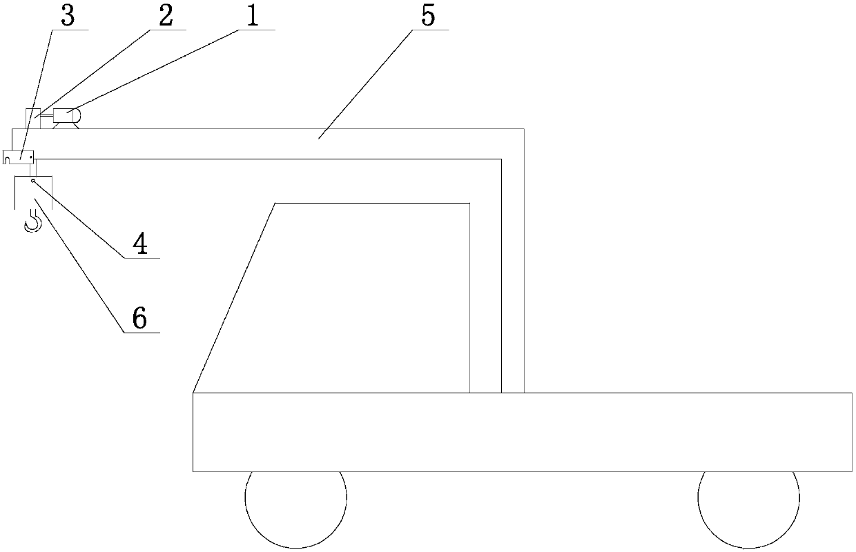 Rotation type crane hanging hook fixation apparatus