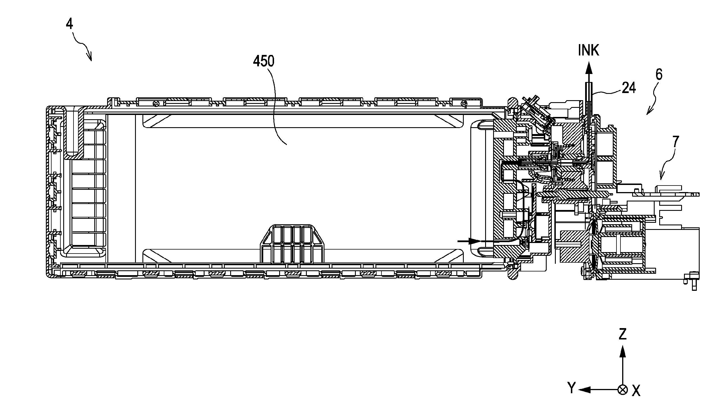 Cartridge, printing material supply system, and printing apparatus