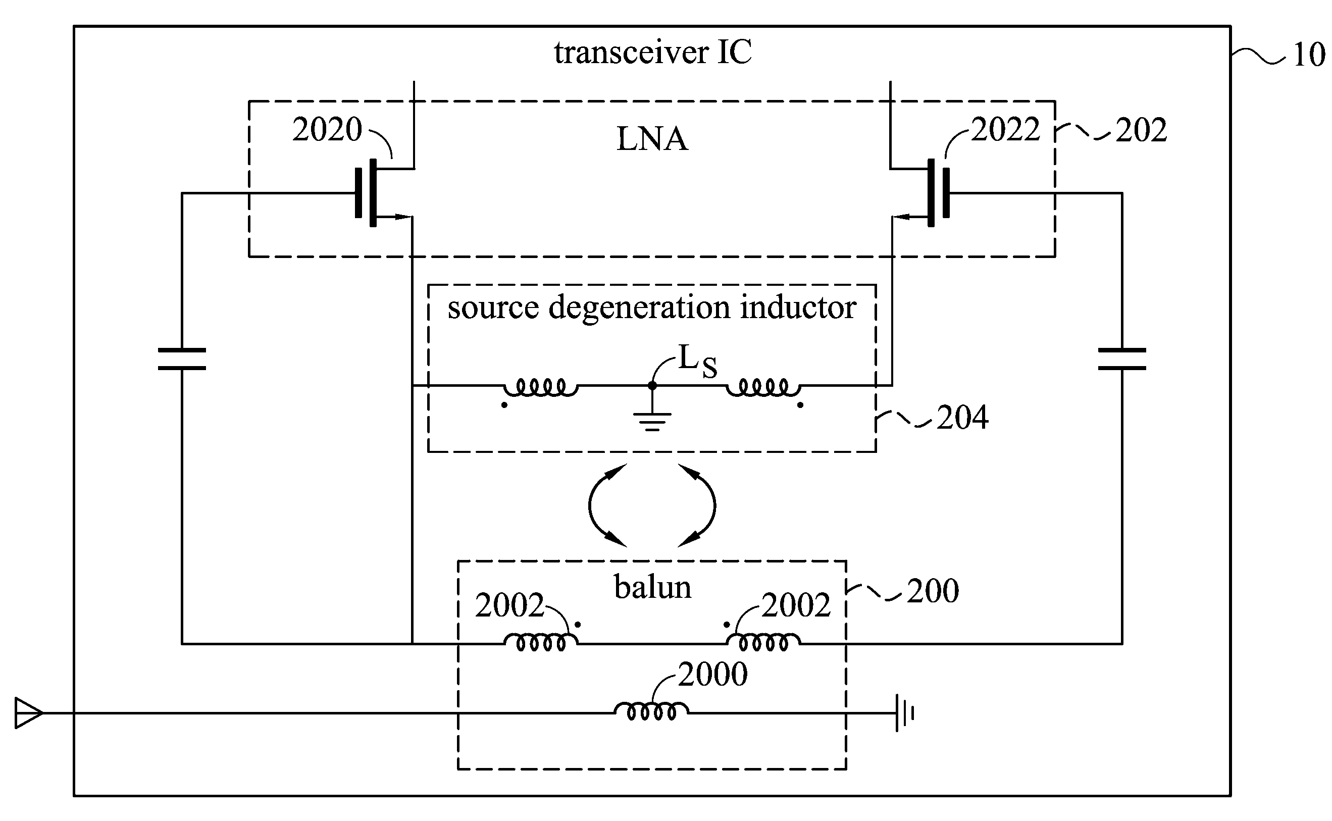 Transceiver and integrated circuit