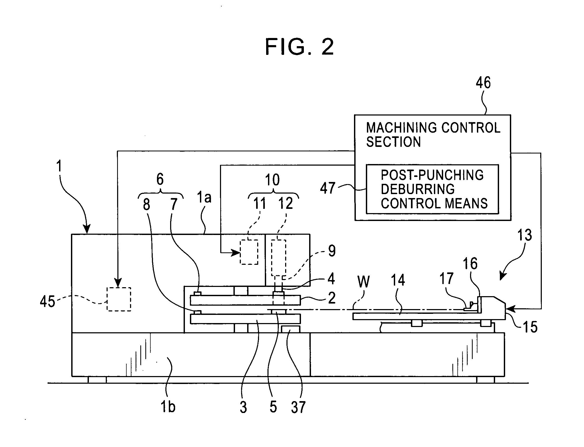 Deburring device, and deburring method for punch press, and punch press