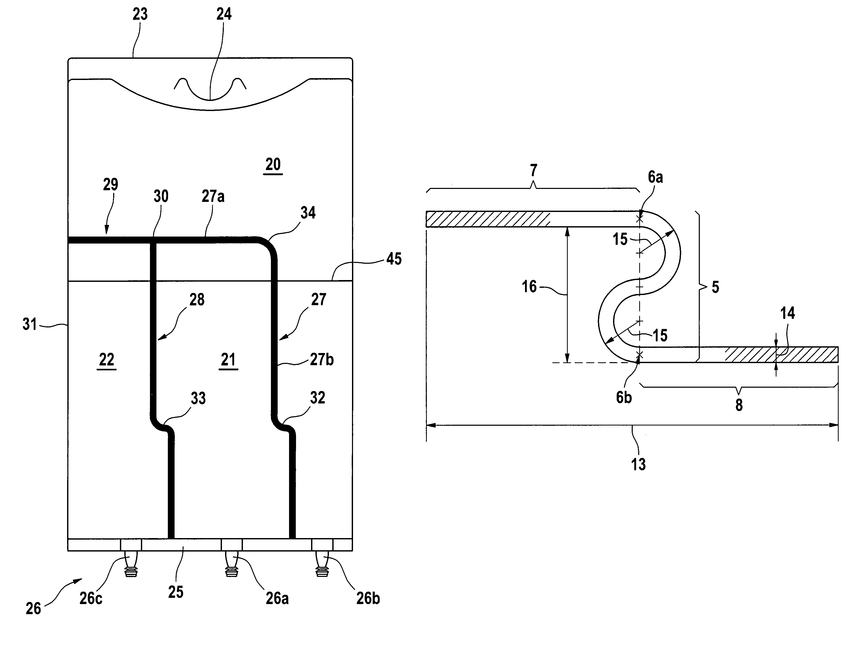 Medical container with improved peelable seal